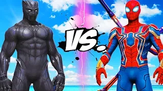 IRON SPIDER VS BLACK PANTHER - EPIC BATTLE