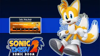 Sonic Dash 2: Sonic Boom Gameplay - Tails collects rings : #Tailis' Ring Rush