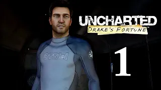 UNCHARTED DRAKE'S FORTUNE Walkthrough Part 1 - No Commentary (PS4)