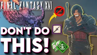 Final Fantasy XVI 5 MAJOR MISTAKES To Avoid! - Beginner's Guide (Final Fantasy 16 Tips And Tricks)