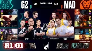 G2 Esports vs Mad Lions - Game 1 | Round 1 PlayOffs S10 LEC Spring 2020 | G2 vs MAD G1