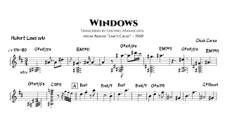 Hubert Laws - Windows #ChickCorea (flute transcription)
