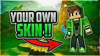 How To Make A Minecraft Thumbnail With YOUR OWN Skin On Android!