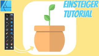 Einsteiger Tutorial : Topfpflanze Zeichnen | Affinity Designer Tutorial Deutsch