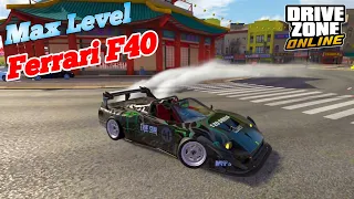 Ferrari F40 - F4 GTO Max Level Parkour & Drag Race Open World Game Drive Zone Online (Android, IOS)