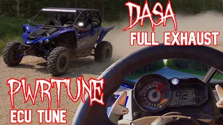 YXZ 1000R MASSIVE HP INCREASE!!! | PWRtune ECU tune and DASA full exhaust LOUD! | 20+HP/92+MPH