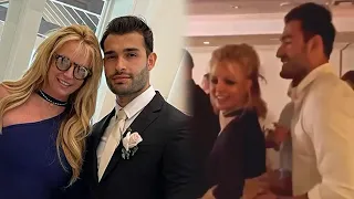 Britney Spears DANCES With Boyfriend Sam Asghari at His Best Friend's Wedding