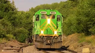 NBSR 8144 leads 907 West on the Mattawamkeag Sub 8/9/17