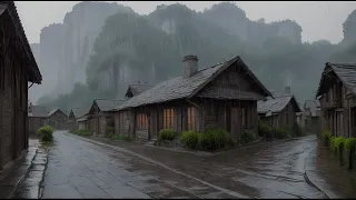 Sound of raindrops and thunder sounds calm and soothing. accompany sleep and relieve stress - ASMR