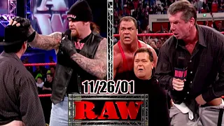 WWF RAW - November 26, 2001 Full Breakdown - Undertaker Turns Heel - Austin Joins Vince's KMA Club