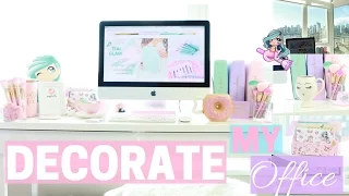 DECORATE MY OFFICE WITH ME!📖💕 -SLMissGlam