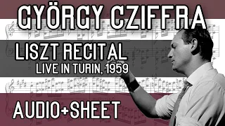 György Cziffra - Liszt Recital, Turin, 1959 (Audio+Sheet)