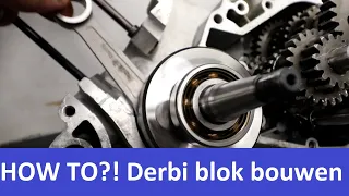 HOW To Derbi Blok opbouwen || Italkit 88cc Derbi Project #4