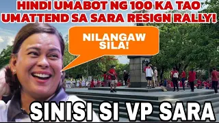 SINISI SI VP SARA KUNG BAKIT NILANGAW ANG VP SARA RESIGN RALLY?