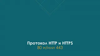 Протокол HTTP и TCP IP