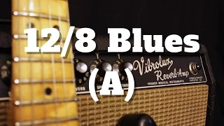 12/8 Blues Backing Track in A