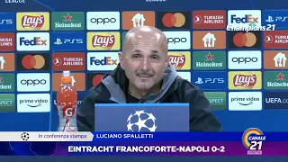 CONFERENZA STAMPA SPALLETTI EINTRACHT-NAPOLI 0-2