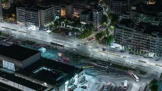 Thessaloniki in motion with Dji Air 3 : Hyperlapse Around the Train Station" 4Κ Video 3x Tele Lens