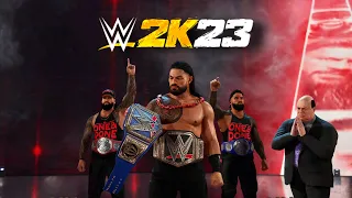 WWE 2K23 - Roman Reigns With Bloodline - Full Entrance. PS5 4K