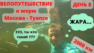 №8 🐟Подводный мир реки Чир /🚴‍♂️ Через Донскую степь /🔥  Еду к морю на велосипеде в одиночку 🔥