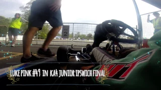 go karting at ipswich ka4 juniors final