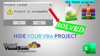 Protect your VBA Project|Project is Unviewable Error and Its Solution Without Using a Macro