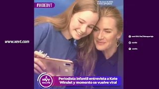 Periodista infantil entrevista a Kate Winslet y momento se vuelve viral
