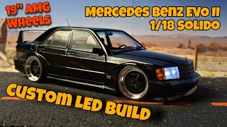 Mercedes Benz 190E EVO II  1/18 Solido Custom LED Build