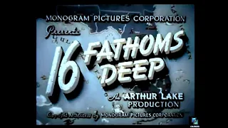 16 Fathoms Deep 1948, Colorized, Lloyd Bridges, Lon Chaney Jr., Adventure