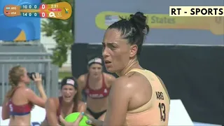 Argentina Vs USA - Women Beach Handball - World Beach Games - Doha 2019