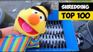 Top 100 Hardest Things vs Shredder : Shredding Tough Toys!