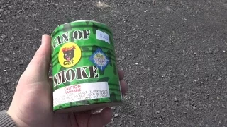 CAN OF SMOKE  - BLACK CAT FIREWORKS - LONG LASTING 2 MIN