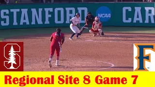 Cal State Fullerton vs #8 Stanford Softball Highlights, 2024 NCAA Regional Site 8 Game 7