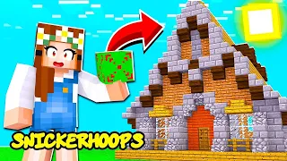 Snicker Hoops in MINECRAFT! BUILDING EVERYTHING with only ONE BLOCK | Minecraft Mod