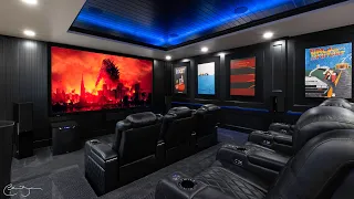 High-end Home Theater Build Reveal. Basement Finished!