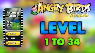 Angry Birds Season Piggywood Studios Level 1 To 38 Full Gameplay (3 Stars)