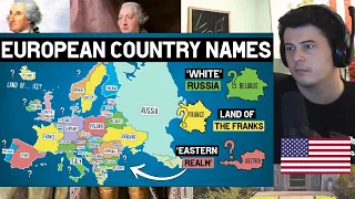 American Reacts How Did Each European Country Get Its Name