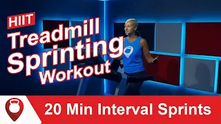 HIIT Treadmill Workout: Interval Training Running: 20 Min Interval Sprints