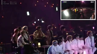 BTS AND ATEEZ REACTION TO MAMAMOO AT MAMA 2019