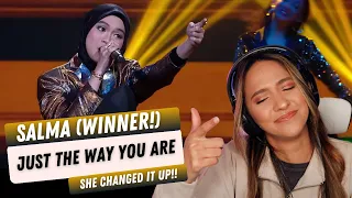 SALMA | Just The Way You Are (Bruno Mars) | GRAND FINAL INDONESIAN IDOL 2023 | REACTION!!