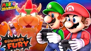 Mario & Luigi Play Bowser's Fury Part 5 - THE FINAL BATTLE!? (Super Mario 3D World) ENDING