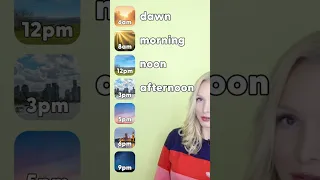 Can you name these times of day? #learnenglish #english #vocabulary