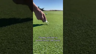 How To Fix Your Ball Mark - Fix Your Ball Mark Properly On Golf Course Putting Green