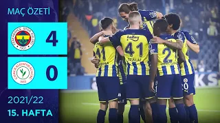 ÖZET: Fenerbahçe 4-0 Çaykur Rizespor | 15. Hafta - 2021/22