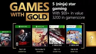 Games with Gold | Февраль 2018 бесплатные игры | XONE