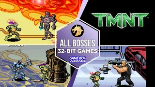 TMNT (2007) – All Bosses / Черепашки ниндзя – Все Боссы | Game Boy Advance 32-bit | GBA