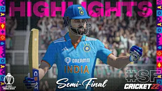 India vs England - Semi Final - World Cup 2023 - Cricket 22 Stream Highlights