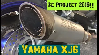 Yamaha xj6 with SC Project Exhaust 2019...back fire!!!