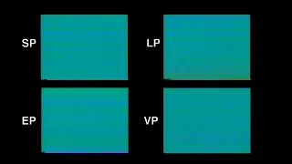 VHS Tape Damage on all 4 tape speeds comparison