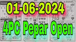 4PC Pepar Open 01-06-2024 Thai Lottery